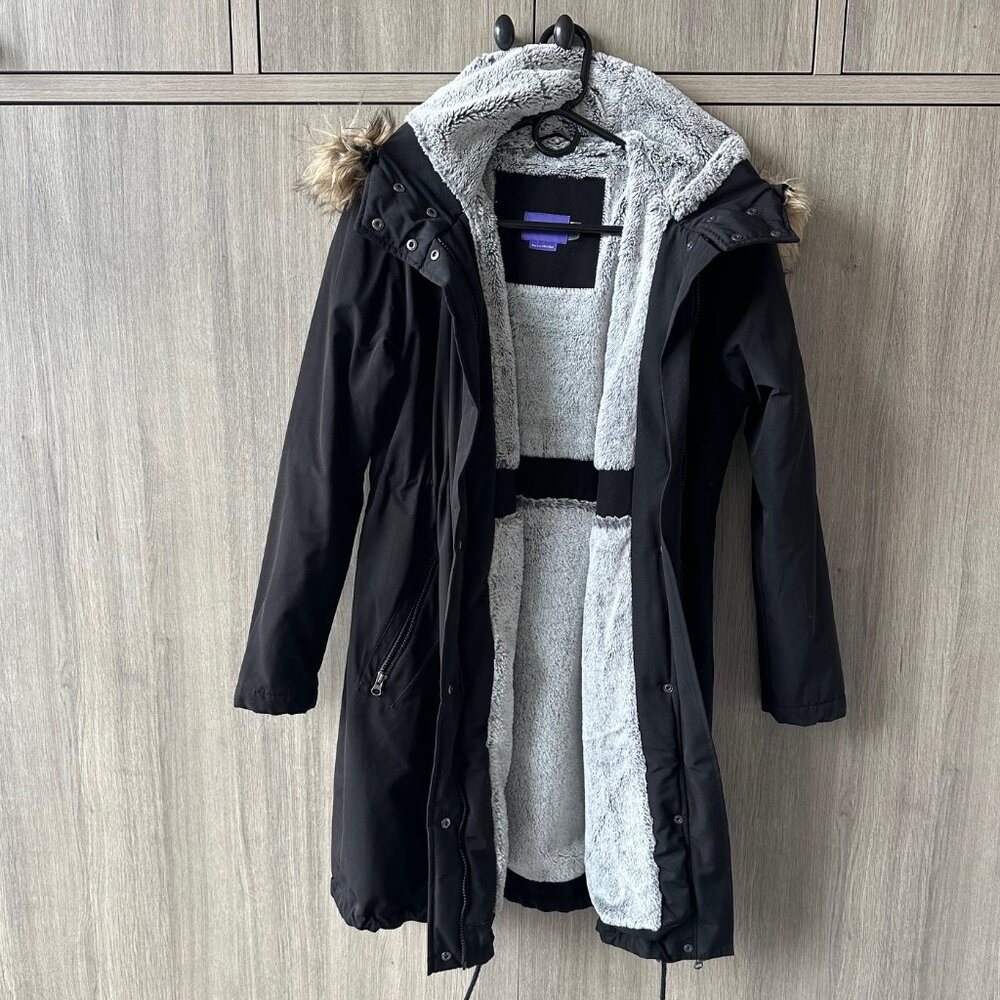 Seraphine Black Faux fur lined Jacket- Size 4